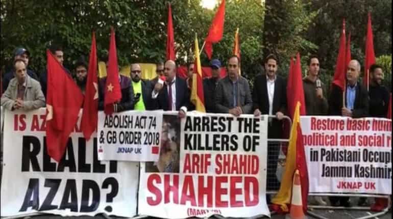 PoK activists hold anti-Pakistan protest in London