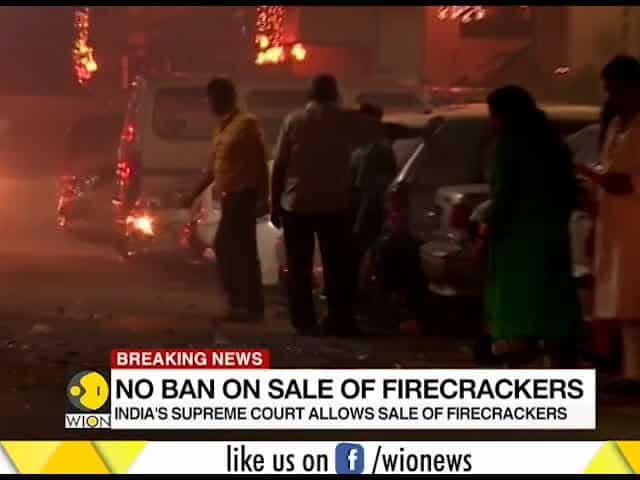 Supreme Court: No ban on sale of Firecrackers