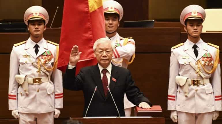 Nguyen Phu Trong sworn in as new Vietnam president after he wins 99.8% of vote Nguyen Phu Trong sworn in as new Vietnam president after he wins 99.8% of vote