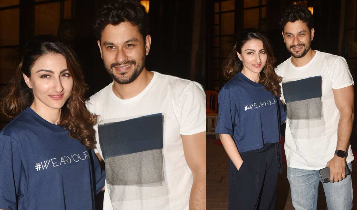 Soha Ali Khan and Kunal Khemmu sport a casual look for Sophie Choudry's party