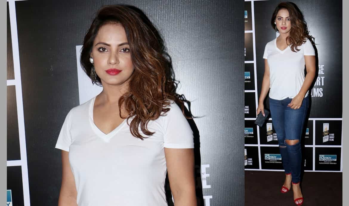 Neetu Chandra sports a casual look at the film's screening