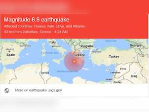 Greece jolted by 6.8 earthquake, 3 injured