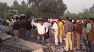 Eight killed, three hurt in explosion at firecracker factory in UP