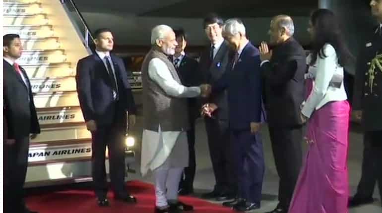 PM Modi arrives in Tokyo for 13th India-Japan Annual Summit PM Modi arrives in Tokyo for 13th India-Japan Annual Summit