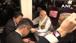 PM Modi, Shinzo Abe visit automation facility in Japan