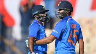 IND vs WI: Rohit, Rayudu centuries power India to mammoth 377