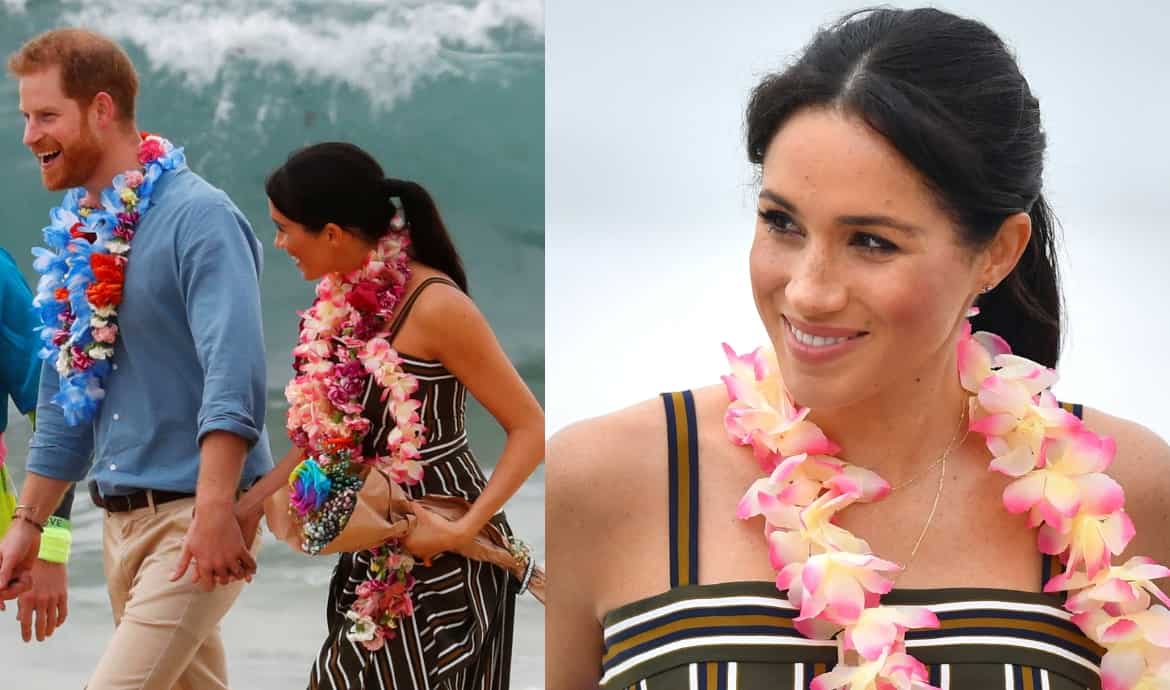 Pregnant Meghan the star as Pacific royal tour ends