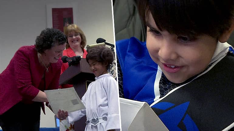 35 children get their US citizenship in Halloween costumes