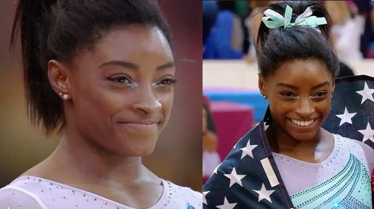 Simone Biles makes history with fourth all-around world title