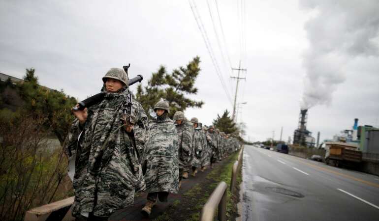 US, South Korea marines hold small-scale exercise ahead of North Korea talks