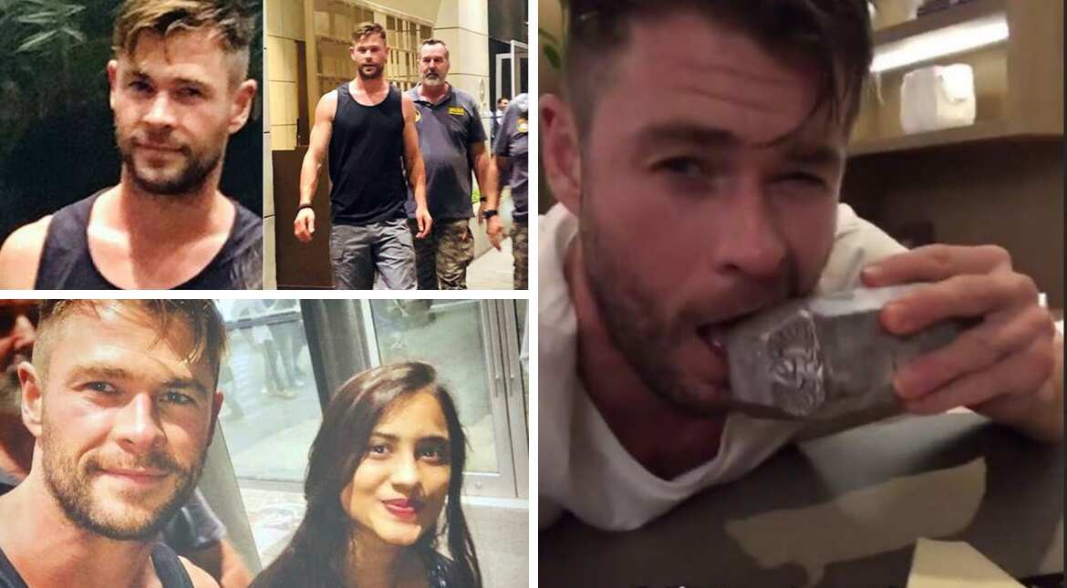 Hollywood star Chris Hemsworth is all smiles as he shoots for Netflix film in India, see pics Hollywood star Chris Hemsworth is all smiles as he shoots for Netflix film in India, see pics