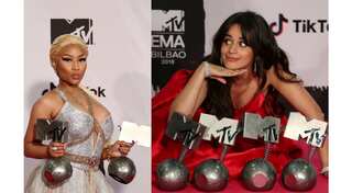 In pictures: Camila Cabello, Nicki Minaj pick up big awards at MTV EMAs 2018