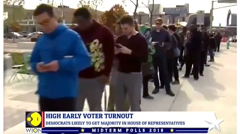 US Midterm polls:  Early voting claims to record High
