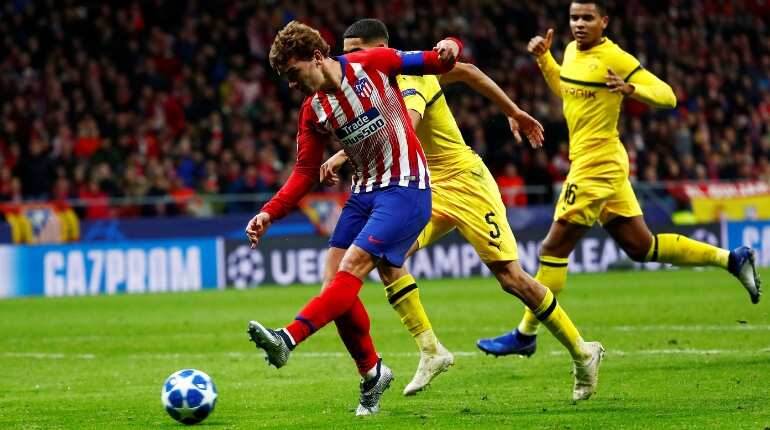 Atletico snap Dortmund's unbeaten run with 2-0 win