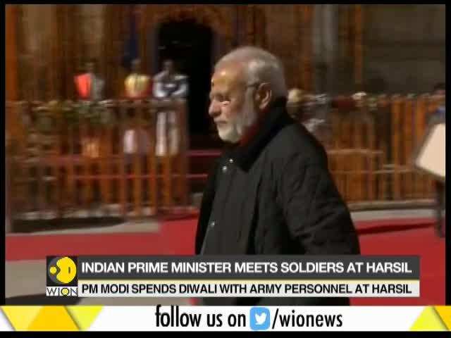 Indian Prime Minister Narendra Modi visits Kedarnath on Diwali