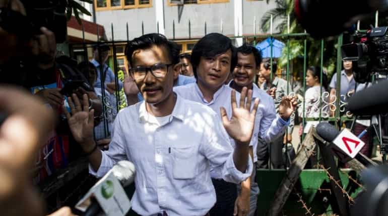 Case dropped against Myanmar journalists facing incitement charges