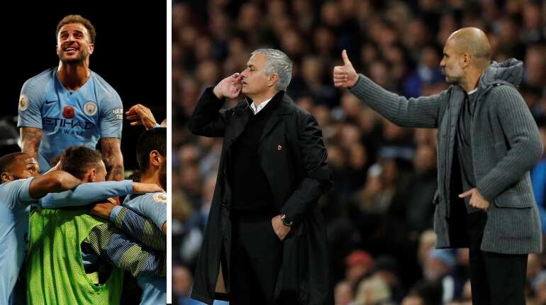 Manchester City beat Manchester United to go top of Premier League Manchester City beat Manchester United to go top of Premier League