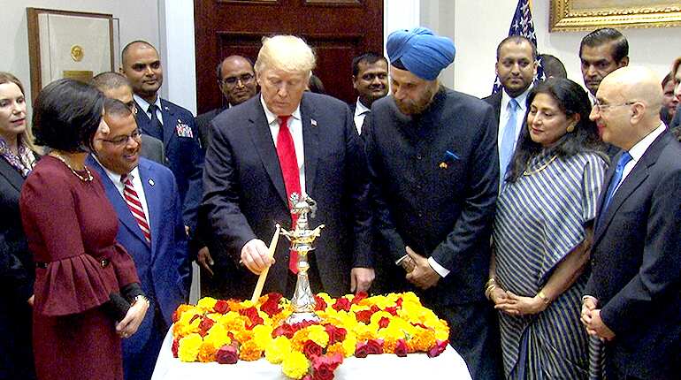 Video: Indians are very good negotiators, says Trump during Diwali celebrations Video: Indians are very good negotiators, says Trump during Diwali celebrations
