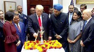 Video: Indians are very good negotiators, says Trump during Diwali celebrations