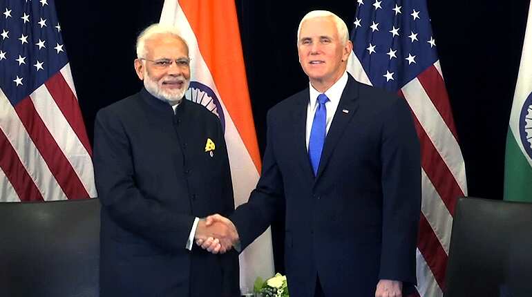 US Vice President Pence, India’s Modi discuss denuclearization of Korean peninsula
