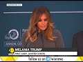 Melania Trump decries cyber bullying as Trump lashes at critics via tweets