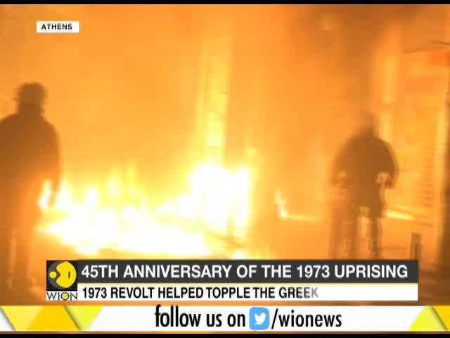 Clashes break out after Greeks march to mark 1973 student revolt