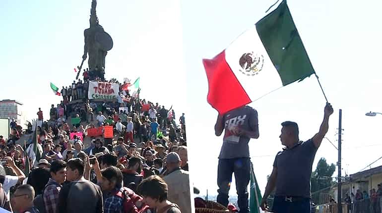 Watch: Mexicans protest against Central American migrants arrival at US-Mexico border Watch: Mexicans protest against Central American migrants arrival at US-Mexico border