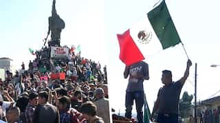 Watch: Mexicans protest against Central American migrants arrival at US-Mexico border