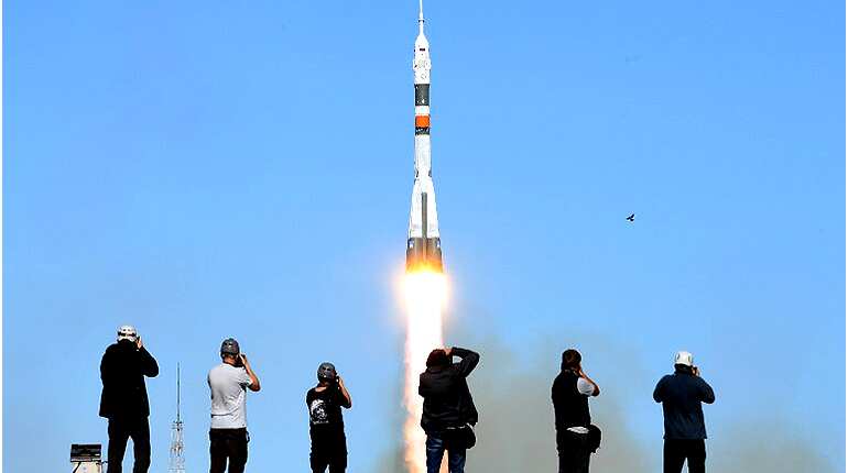 Russian Soyuz rocket with cargo vessel arrives at ISS