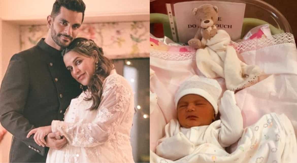 Here is the first photo of Neha Dhupia and Angad Bedi's daughter, Mehr Here is the first photo of Neha Dhupia and Angad Bedi's daughter, Mehr