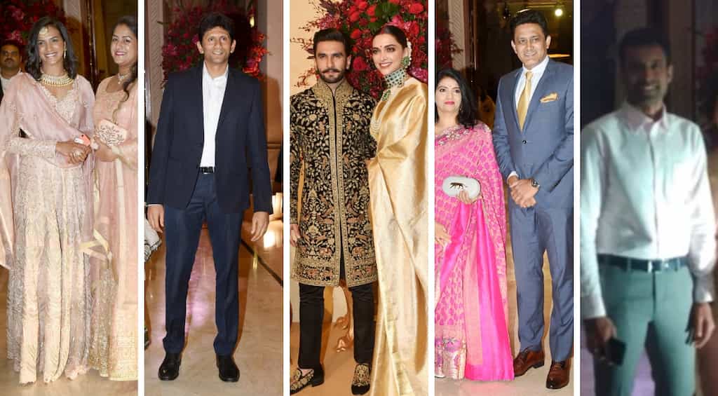 In pics: Anil Kumble, PV Sindhu & other sports stars attend Deepika-Ranveer wedding reception