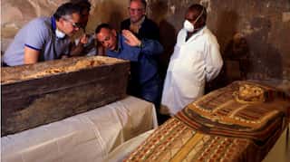 Egypt unveils ancient tomb and sarcophagi in Luxor