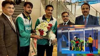 Pak high commissioner welcomes hockey team in India