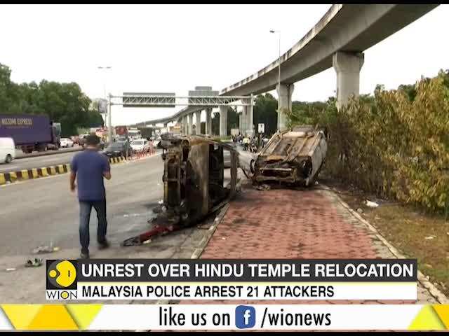 Malaysia police arrests 21 attackers for Hindu temple relocation unrest