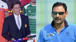Shah Rukh and India's coach Harendra Singh played together in school tournaments