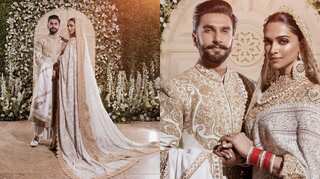 Deepika Padukone and Ranveer Singh look elegant at their Mumbai reception