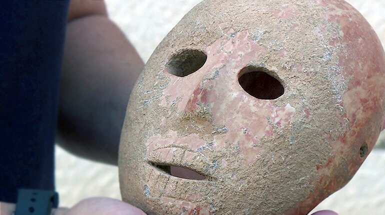 Israel unveils rare and ancient mask