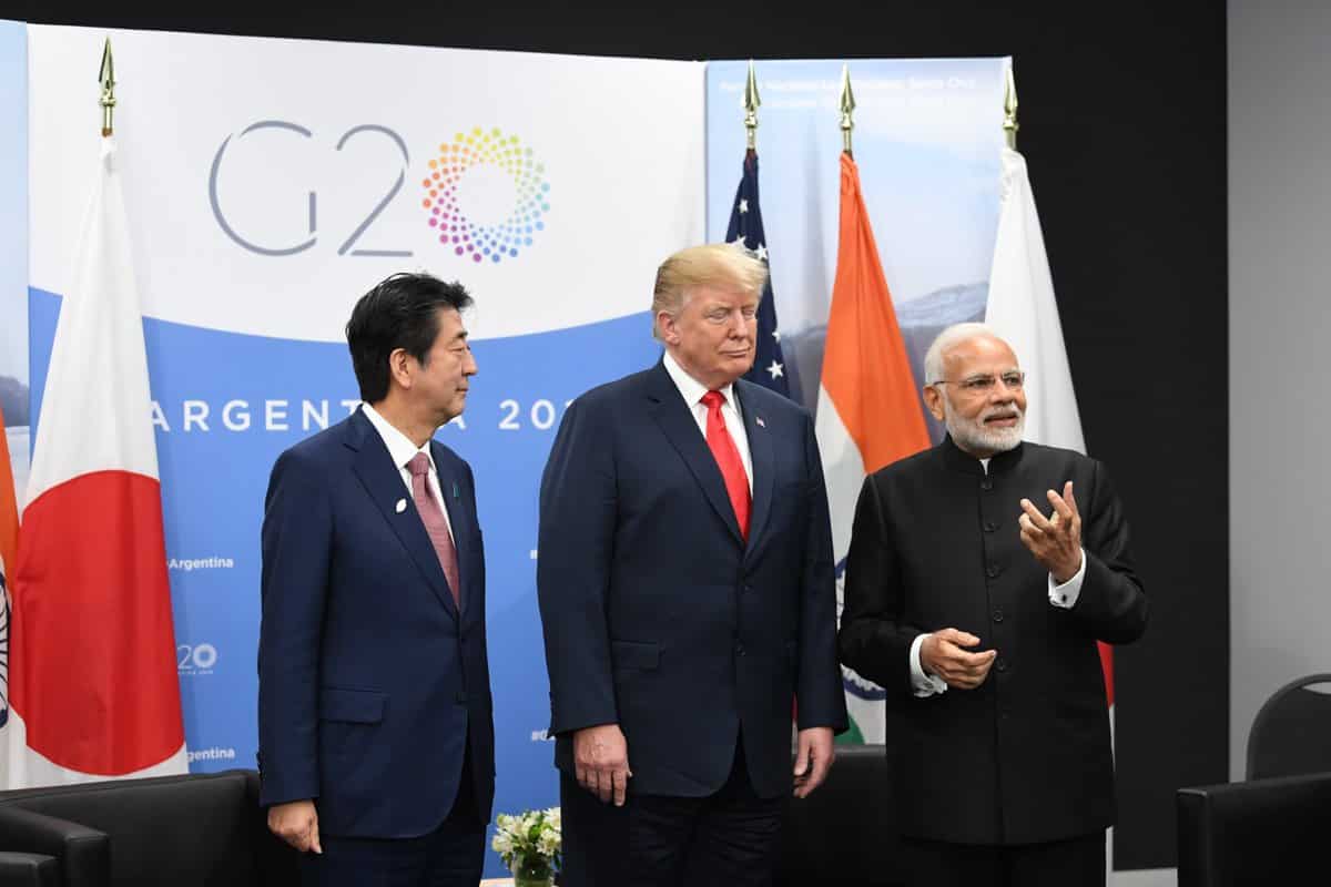 G20 Summit: Modi calls Japan-US-India partnership 'JAI' in first trilateral meet
