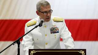 Top US naval commander found dead in middle east, no foul play suspected