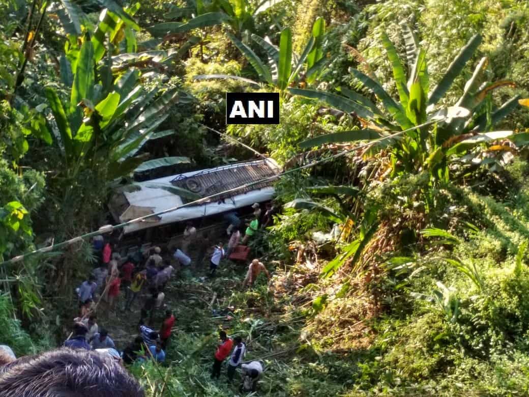 30 injured as bus falls into gorge in Tripura 30 injured as bus falls into gorge in Tripura