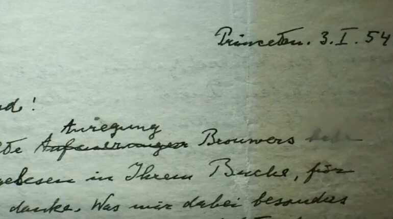 Watch: Einstein's letter in which he doubted God sold at record price