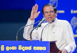 'Leave my country alone', says Sri Lankan President Sirisena to Islamic State