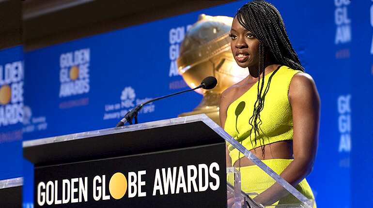 Danai Gurira reacts to 'Black Panther' Golden Globe nomination