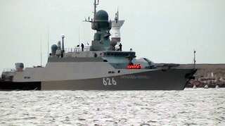 Watch: New missile carrier ship joins Russian fleet in Crimea