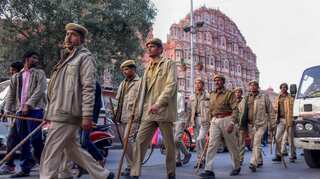 Young and old queue up in booths in Rajasthan for peace, prosperity and employment
