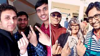 Rajasthan polls: Selfies with inked fingers swamp social media