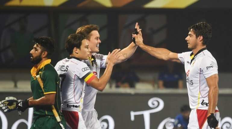 Hockey World Cup: Belgium thrash South Africa 4-1 in last pool match