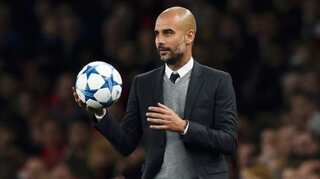 Coach Guardiola 'delighted' with Man City display despite first defeat