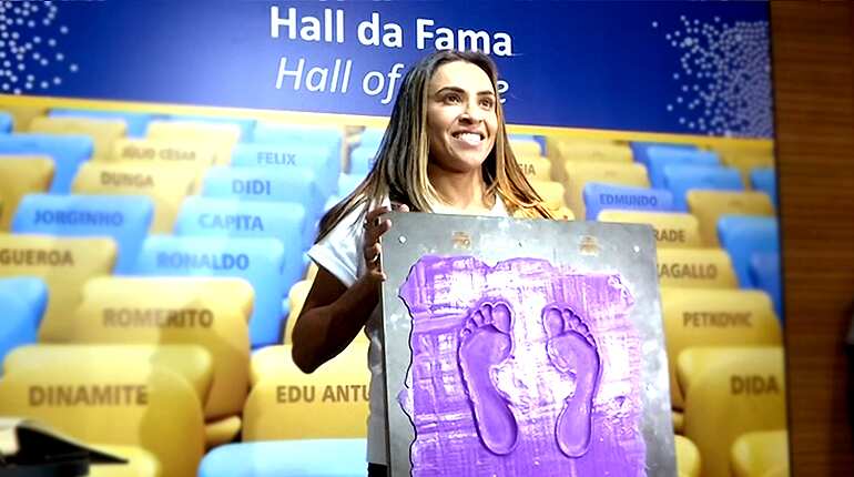 Brazilian soccer great Marta first woman in Maracana's 'Hall of Fame'