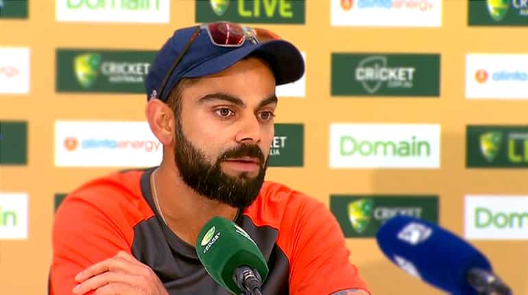 Time when India approached lively pitches with fear gone: Kohli before Perth Test Time when India approached lively pitches with fear gone: Kohli before Perth Test